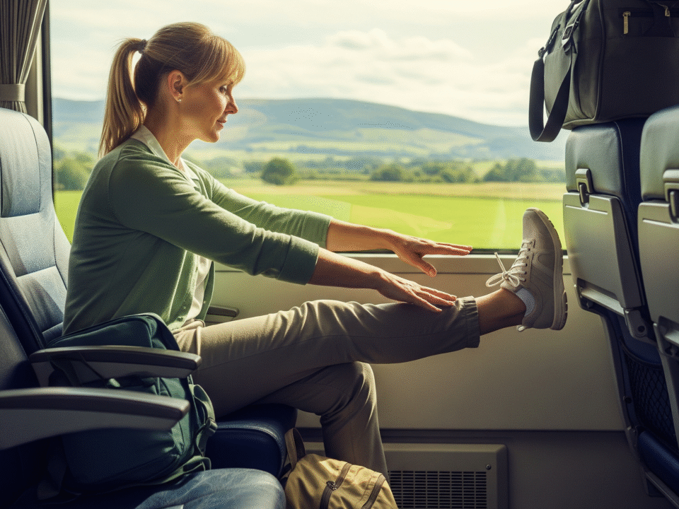 Vai Viajar? 5 Alongamentos Essenciais para Evitar Dores em Viagens Longas